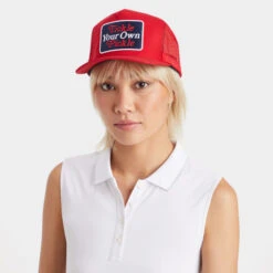 TICKLE YOUR OWN PICKLE TRUCKER -Golf Clothing Shop G4APB22H03 POPPY 7