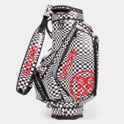 DISTORTED CHECK TOUR STAFF GOLF BAG -Golf Clothing Shop G4AS23A21 ONYX 4