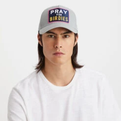 PRAY FOR BIRDIES STRETCH TWILL SNAPBACK HAT -Golf Clothing Shop G4AS23H87 NIMBS 6