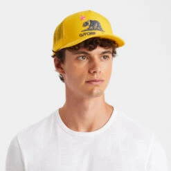 CALIFORNIA INTERLOCK KNIT TRUCKER HAT -Golf Clothing Shop G4AS23H96 FLY 6