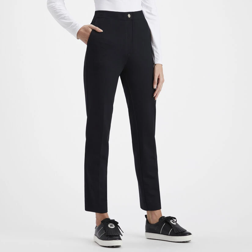 DOUBLE KNIT CIGARETTE LEG HIGH RISE STRETCH TROUSER 5 DOUBLE KNIT CIGARETTE LEG HIGH RISE STRETCH TROUSER - Image 3