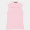 FEATHERWEIGHT SLEEVELESS POLO -Golf Clothing Shop G4LS21K84 LILAC