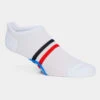 WOMEN'S TRI STRIPE NYLON NO SHOW SOCK 1 WOMEN'S TRI STRIPE NYLON NO SHOW SOCK -Golf Clothing Shop G4LS23A25NS SNO