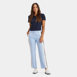SIDE STRIPE LUXE 4-WAY STRETCH TWILL TROUSER -Golf Clothing Shop G4LS23B124 SKY 3