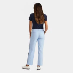 SIDE STRIPE LUXE 4-WAY STRETCH TWILL TROUSER -Golf Clothing Shop G4LS23B124 SKY 4
