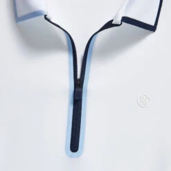 CONTRAST NYLON QUARTER ZIP SLEEVELESS POLO DRESS -Golf Clothing Shop G4LS23D12 SNO 5