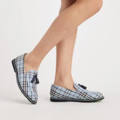 WOMEN'S PLAID TASSEL BROGUE CRUISER GALLIVANTER GOLF SHOE -Golf Clothing Shop G4LS23EF17 SKY 7