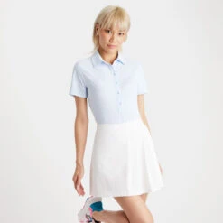 MIXED STRIPE TECH JERSEY POLO 10 MIXED STRIPE TECH JERSEY POLO -Golf Clothing Shop G4LS23K502 SKY 2