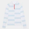 OFFSET STRIPE TECH JERSEY QUARTER ZIP PULLOVER 2 OFFSET STRIPE TECH JERSEY QUARTER ZIP PULLOVER -Golf Clothing Shop G4LS23K503 SNO