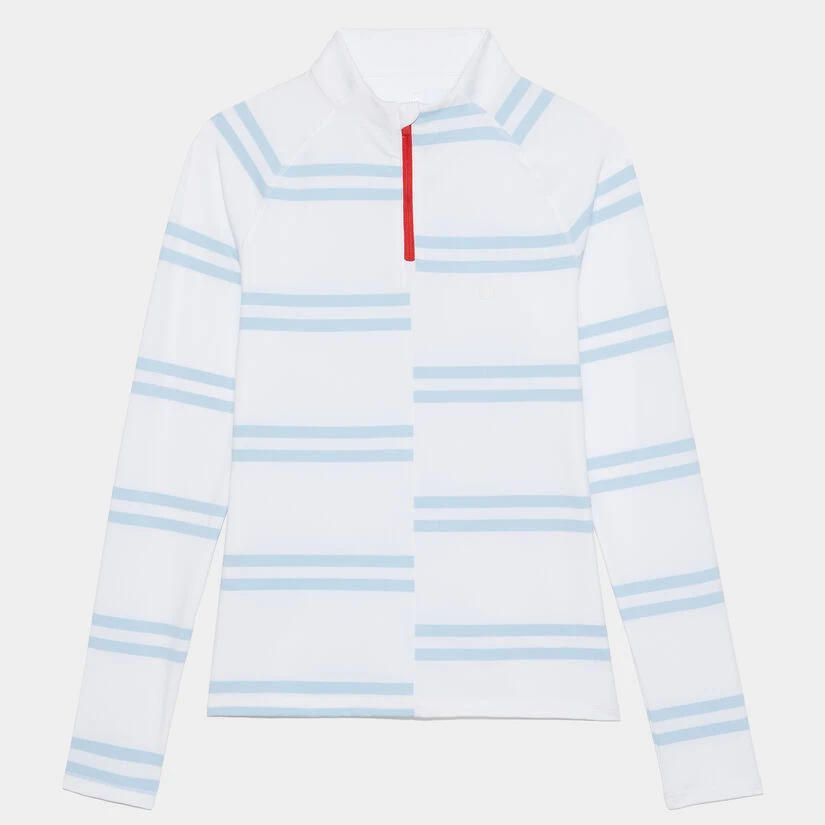 OFFSET STRIPE TECH JERSEY QUARTER ZIP PULLOVER 3 OFFSET STRIPE TECH JERSEY QUARTER ZIP PULLOVER