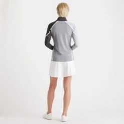 COLOUR BLOCK TECH JERSEY QUARTER ZIP MID LAYER -Golf Clothing Shop G4LS23K505A LHGR 4