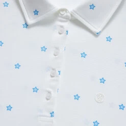 STARS TECH JERSEY LONG SLEEVE POLO -Golf Clothing Shop G4LS23K560 SNO 5