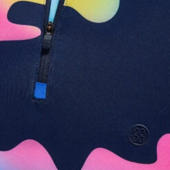 COLOUR BLEND CAMO JERSEY QUARTER ZIP MID LAYER -Golf Clothing Shop G4LS23K565 TWLT 5