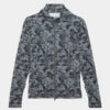 ICON CAMO HOODED TECH INTERLOCK FULL ZIP MID LAYER -Golf Clothing Shop G4LS23K566 CHGR