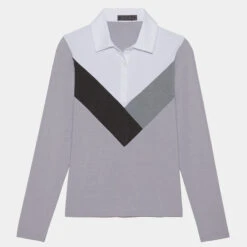 MULTI V TECH JERSEY LONG SLEEVE POLO