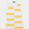 OFFSET STRIPE TECH PIQUÉ SLEEVELESS POLO -Golf Clothing Shop G4LS23K680 SNO