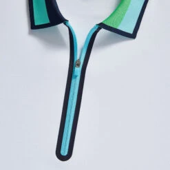CONTRAST COLLAR TECH PIQUÉ QUARTER ZIP POLO -Golf Clothing Shop G4LS23K800 ALIME 5