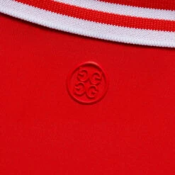 FEATHERWEIGHT SILKY TECH NYLON QUARTER ZIP POLO -Golf Clothing Shop G4LS23K863 POPPY 6