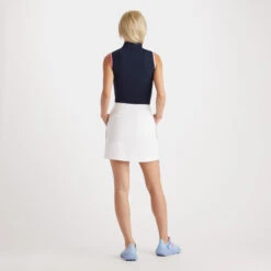 MOCK NECK SILKY TECH NYLON QUARTER ZIP POLO -Golf Clothing Shop G4LS23K865 TWLT 4