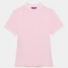 FEATHERWEIGHT MOCK NECK SILKY TECH NYLON TOP 2 FEATHERWEIGHT MOCK NECK SILKY TECH NYLON TOP -Golf Clothing Shop G4LS23K867 BLUSH
