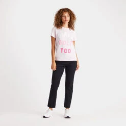 GIRLS GOLF TOO COTTON SLIM FIT TEE -Golf Clothing Shop G4LS23K960B BLUSH 2