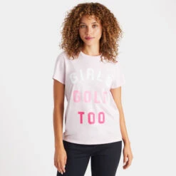 GIRLS GOLF TOO COTTON SLIM FIT TEE -Golf Clothing Shop G4LS23K960B BLUSH 3