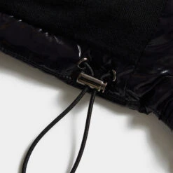 QUILTED POLISHED NYLON MERINO WOOL LINED PUFFER VEST -Golf Clothing Shop G4LS23O54 ONYX 6