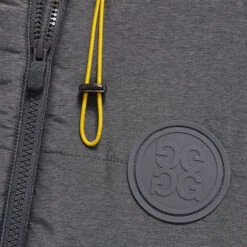 MERINO WOOL LINED QUILTED NYLON HOODED PUFFER VEST -Golf Clothing Shop G4LS23O55 CHGR 5