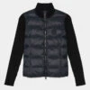HYBRID QUILTED NYLON KNIT JACKET -Golf Clothing Shop G4LS23O61 ONYX