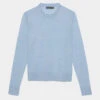 TALK BIRDIE TO ME MERINO WOOL CREWNECK SWEATER -Golf Clothing Shop G4LS23S600A SKY