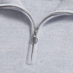 COLOUR BLOCK MERINO WOOL QUARTER ZIP SWEATER 13 COLOUR BLOCK MERINO WOOL QUARTER ZIP SWEATER -Golf Clothing Shop G4LS23S601 HGR 5