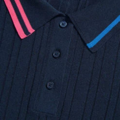 CONTRAST COLLAR RIB COTTON BLEND POLO -Golf Clothing Shop G4LS23S800 TWLT 5
