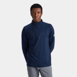 LUXE QUARTER ZIP SLIM FIT MID LAYER -Golf Clothing Shop G4MA23K123 TWLT 2