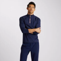 TECH NYLON OPS QUARTER ZIP SLIM FIT BASE LAYER -Golf Clothing Shop G4MA23K160 PAT 2