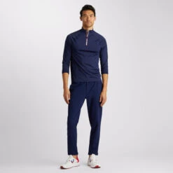 TECH NYLON OPS QUARTER ZIP SLIM FIT BASE LAYER -Golf Clothing Shop G4MA23K160 PAT 3