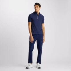 TECH NYLON SHORT SLEEVE OPS QUARTER ZIP HOODED SLIM FIT PULLOVER -Golf Clothing Shop G4MA23K161 PAT 3