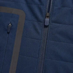 HOODED TECH INTERLOCK QUARTER ZIP SLIM FIT PULLOVER 14 HOODED TECH INTERLOCK QUARTER ZIP SLIM FIT PULLOVER -Golf Clothing Shop G4MA23O33 CHGR 5