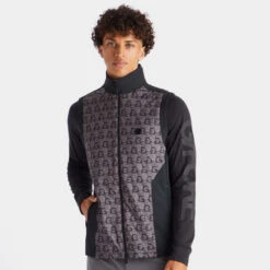 PERFORMER G'S NYLON SLIM FIT VEST -Golf Clothing Shop G4MA23O49A ONYX 2