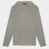 CASHMERE BLEND SLIM FIT HOODED PULLOVER SWEATER