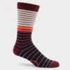 MIXED STRIPED COMPRESSION CREW SOCK -Golf Clothing Shop G4MF22A35CRW CBN
