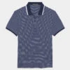 PERFORATED STRIPE POLO -Golf Clothing Shop G4MS21K04 TWLT