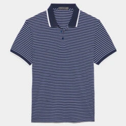 PERFORATED STRIPE POLO