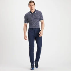 PERFORATED STRIPE POLO 11 PERFORATED STRIPE POLO -Golf Clothing Shop G4MS21K04 TWLT 3