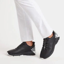 MEN'S DISTORTED CHECK MG4+ GOLF SHOE -Golf Clothing Shop G4MS23EF24 ONYX 7