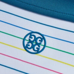 MULTI STRIPE TECH JERSEY SLIM FIT POLO -Golf Clothing Shop G4MS23K001A PTRL 5