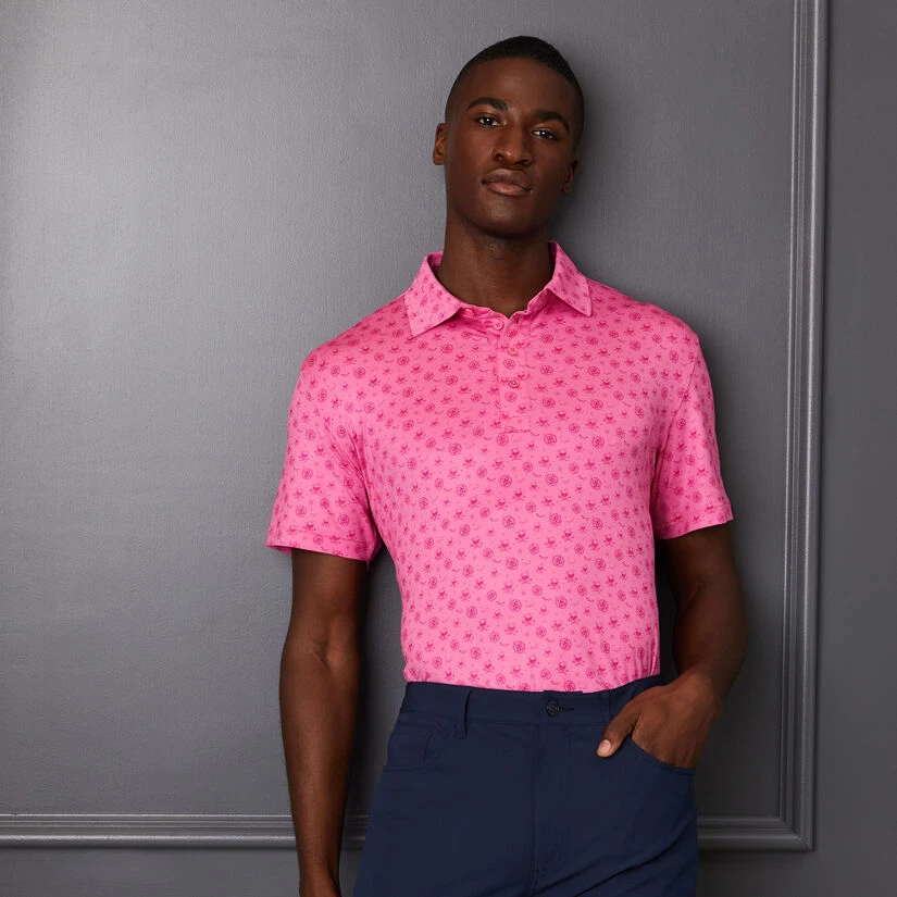 SKULL & T'S SKETCH TECH JERSEY SLIM FIT POLO 4 SKULL & T'S SKETCH TECH JERSEY SLIM FIT POLO - Image 2