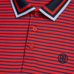 SKULL & T'S 3D TECH JERSEY SLIM FIT POLO -Golf Clothing Shop G4MS23K061A POPPY 5