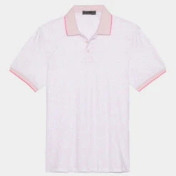BLOSSOM RIB COLLAR TECH JERSEY SLIM FIT POLO