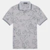 FLORAL WATERCOLOUR TECH JERSEY SLIM FIT POLO -Golf Clothing Shop G4MS23K062 LHGR