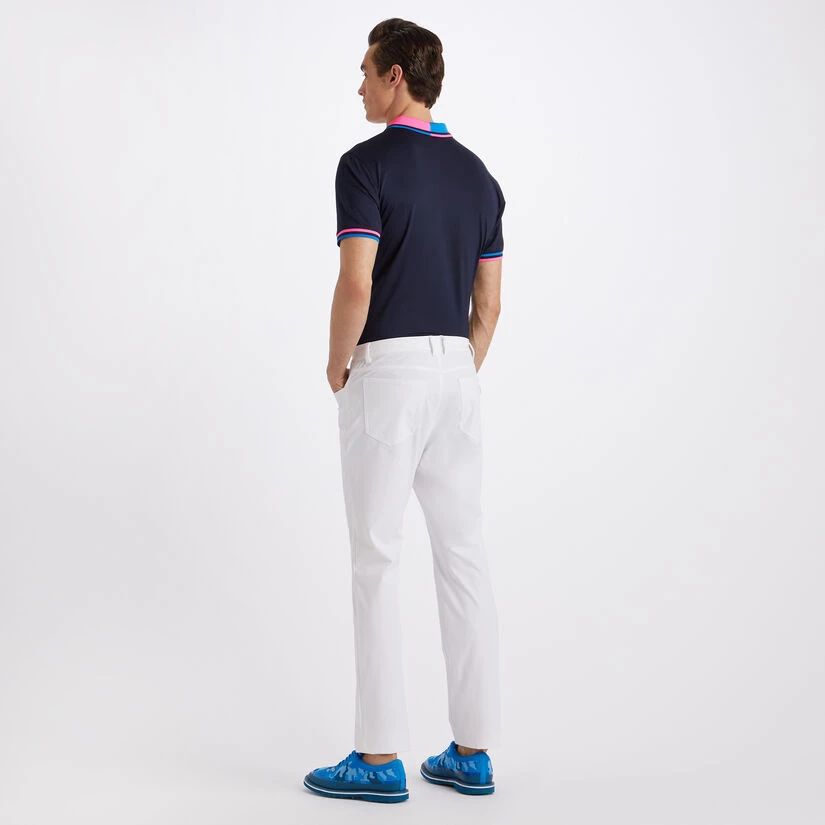 TWO TONE RIB COLLAR TECH JERSEY SLIM FIT POLO 7 TWO TONE RIB COLLAR TECH JERSEY SLIM FIT POLO - Image 5